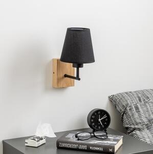 Brilagi - Applique NUBILA WOOD 1xE27/25W/230V quercia/nero