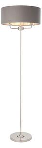 Endon 94378 - Lampada con piedistallo HIGHCLERE 1xE14/40W/230V grigio/cromo lucido