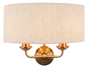 Endon 110726 - Applique HIGHCLERE 2xE14/40W/230V beige/ottone