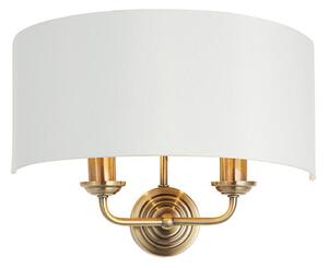 Endon 98937 - Applique HIGHCLERE 2xE14/40W/230V bianco/ottone
