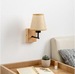 Brilagi - Applique NUBILA WOOD 1xE27/25W/230V quercia/marrone chiaro