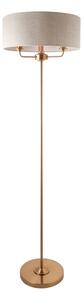 Endon 110724 - Lampada con piedistallo HIGHCLERE 1xE14/40W/230V beige/ottone