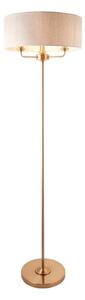 Endon 110724 - Lampada con piedistallo HIGHCLERE 1xE14/40W/230V beige/ottone