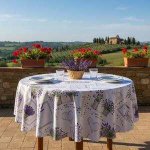Tovaglia rotonda Lavender vintage