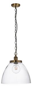 Endon 102926 - Lampadario a sospensione con catena HANSEN 1xE27/10W/230V ottone