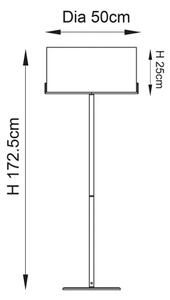 Endon 72634 - Lampada con piedistallo HAYFIELD 1xE27/40W/230V marrone/grigio