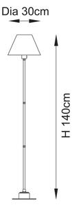 Endon 114785 - Lampada da terra ricaricabile a LED con dimmer BURLEY LED/1,5W/5V ottone/grigio