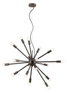 Redo 01-2936 - Lampadario a sospensione con filo STELLAR 18xE14/25W/230V nero