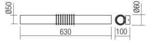 Redo 01-1431 - Applique a LED AVANCE LED/14W/230V 63 cm bianco