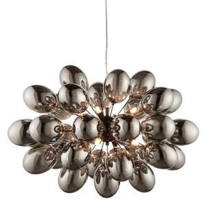 Endon 80124 - Lampadario a sospensione con filo INFINITY 8xG9/28W/230V nero/fumé