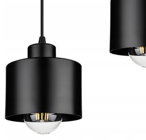 Lampadario a sospensione con filo 3xE27/35W/230V nero
