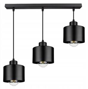 Lampadario a sospensione con filo 3xE27/35W/230V nero