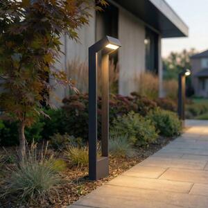Lampione a LED Arcchio Kovato, altezza 95 cm, grigio scuro, IP65 Kovato, Alluminio / Grigio / Zincato, Metallo, Moderno