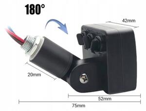 Proiettore da esterno a LED con sensore LED/20W/230V 4000K IP65 nero