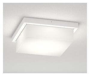 MIAMI PLUS PLAFONIERA APPLIQUE QUADRATA IP54 IN ALLUMINIO CON DIFFUSORE BIANCO LAMPADINE GX53 SOSTITUIBILI
