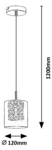 Rabalux 3114 - Lampadario di cristallo su corda DUCHESS 1xG9/40W/230V