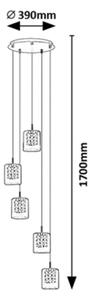 Rabalux 3117 - Lampadario in cristallo su filo DUCHESS 5xG9/40W/230V