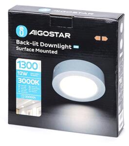 Aigostar - LED Plafoniera LED/12W/230V diametro 17,4 cm 3000K bianco
