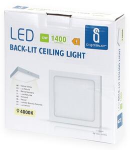 Aigostar - LED Plafoniera LED/12W/230V 17,3x17,3 cm 4000K bianco