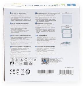 Aigostar - LED Plafoniera LED/12W/230V 17,3x17,3 cm 4000K bianco