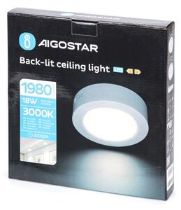 Aigostar - LED Plafoniera LED/18W/230V diametro 22,6 cm 3000K bianco