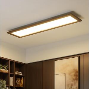 Brilagi - Plafoniera LED SLIMFRAME WOOD LED/58W/230V 124x34 cm marrone scuro