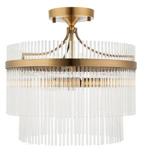 Endon 112575 - Lampadario a plafone MARIETTA 3xE14/7W/230V ottone/limpido