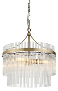 Endon 99167 - Lampadario a sospensione con catena MARIETTA 3xE14/7W/230V ottone/limpido
