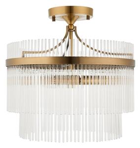 Endon 112575 - Lampadario a plafone MARIETTA 3xE14/7W/230V ottone/limpido