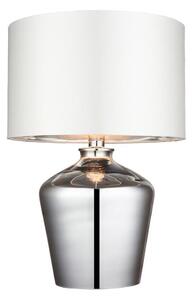 Endon 61198 - Lampada da tavolo WALDORF 1xE27/10W/230V cromo lucido/bianco