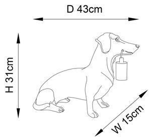 Endon 101187 - Lampada da tavolo DACHSHUND 1xE27/10W/230V oro