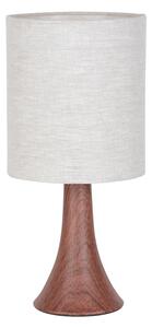Lampada da tavolo Arto marrone scuro/bianco, altezza 32 cm