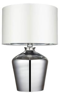 Endon 61198 - Lampada da tavolo WALDORF 1xE27/10W/230V cromo lucido/bianco