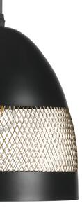 ONLI - Lampadario a sospensione con filo POLLY 1xE27/22W/230V nero