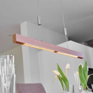 Lampada a sospensione Quitani, Nora, dimmerabile, Legno, Soggiorno, Legno, Moderno