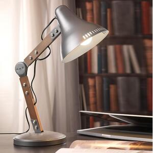 ONLI - Lampada da tavolo ARCHITETTO 1xE27/22W/230V 62 cm grigio/marrone
