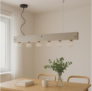 ONLI - Lampadario a sospensione con filo ARGO 6xE27/22W/230V grigio