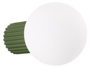 Applique da parete SOLLUX LIGHTING, ORBI, dimmerabile, Verde, Bagno, Alluminio