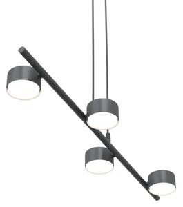 Lampadario a sospensione con filo SORA 4xGX53/12W/230V nero