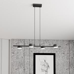 Lampadario a sospensione con filo SORA 4xGX53/12W/230V nero