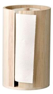 Portarotolo da cucina verticale di colore naturale in legno ø 14,5 cm Celian – Bloomingville
