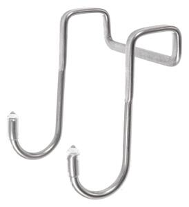 Set di ganci da appendere argentati in acciaio inox 2 pz – Orion