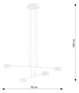 Lampadario a sospensione con filo MODUS 4xGX53/10W/230V bianco
