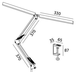 Brilagi - Lampada da tavolo LED dimmerabile VARIO LED/15W/230V 3000-6000K nero