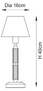 Endon 114842 - LED Lampada da tavolo ricaricabile dimmerabile MORTON LED/1,5W/5V ottone/rosa