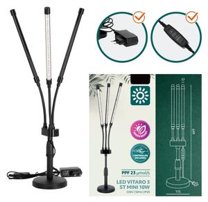 Lampada da tavolo LED dimmerabile VITARO 3xLED/10W/230V nera per piante