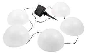Lampada solare LED RGB HEMI LED/0,1W/1,2V 600 mAh IP44 bianco
