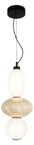 Lampadario LED a sospensione con filo ASCOLI LED/18W/230V diametro 20 cm beige