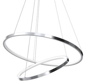 Lampadario LED a sospensione con filo HOOP LED/51W/230V diametro 60 cm 4000K cromo lucido