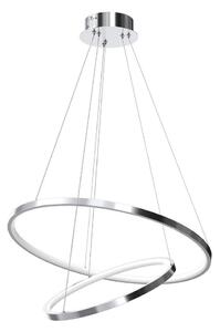 Lampadario LED a sospensione con filo HOOP LED/51W/230V diametro 60 cm 4000K cromo lucido